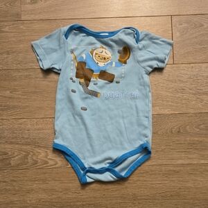 Hockey Baby Bodysuit - Blue